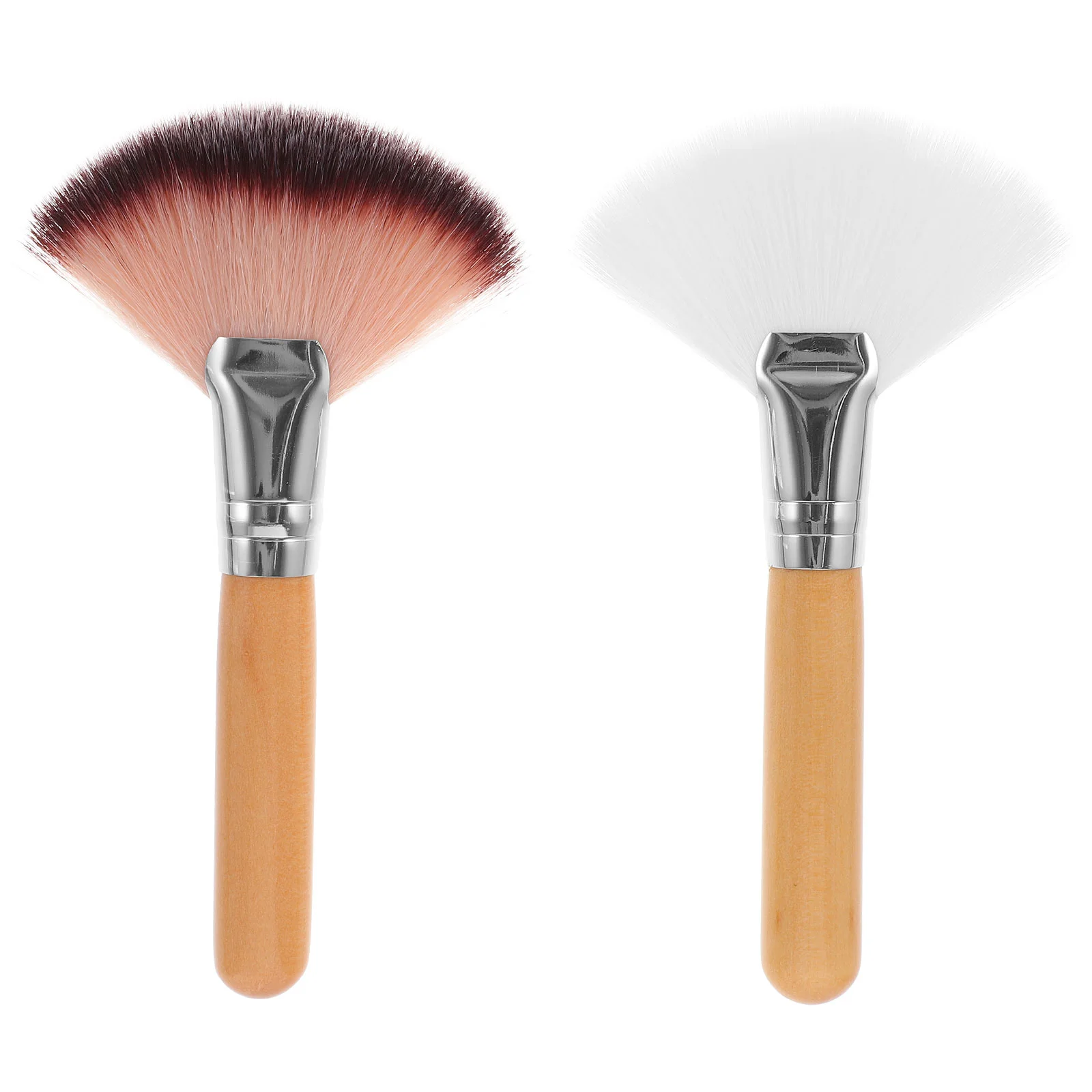 /4pcs Fan Face Makeup Brush Highlighting Brush Cheekbones Brush Makeup Tools Fac