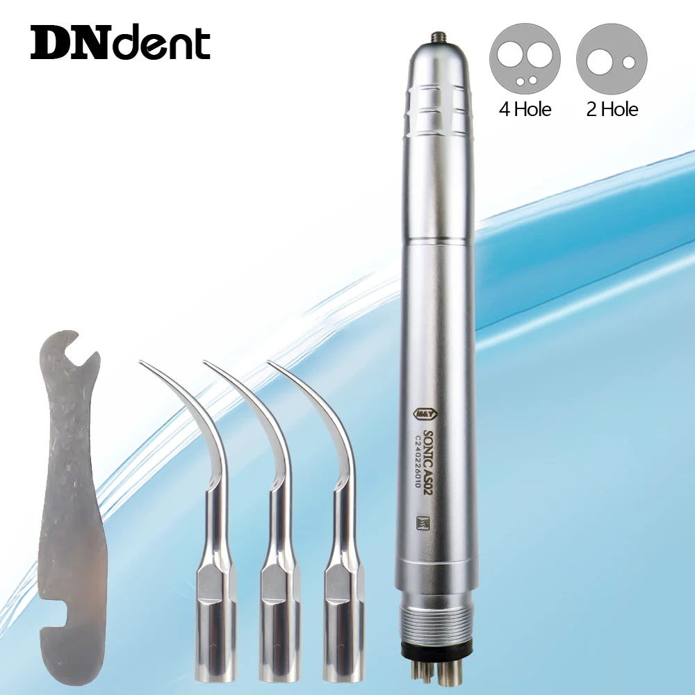 Dental Pneumatic Air cavitron Scaler handpiece with 3Tips Perio Scaling Teeth cl