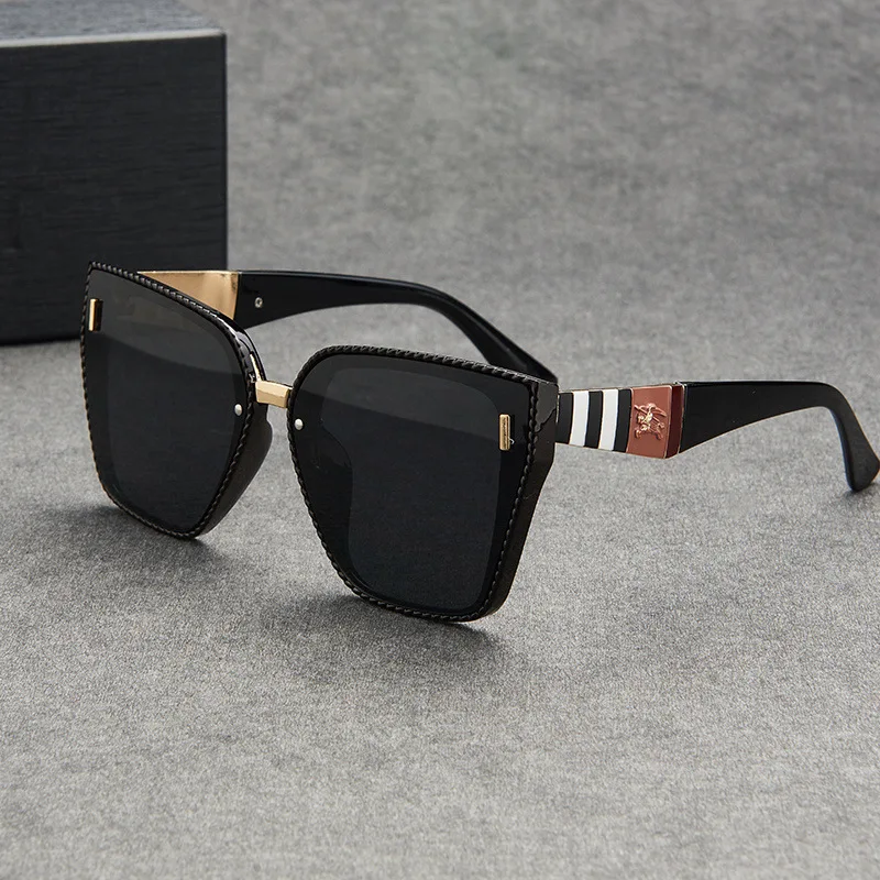 Fashion Square Gradient Mirror Sunglasses for Women 2024 Retro Brand Designer Su